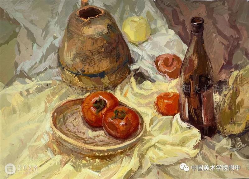 用【国美附中】的色彩静物作品狠狠的打你脸，没有高级灰不能上国美 ？ 国美附中 作品 色彩 静物 国美 色彩静物 前几天 小志 其中 很多人 崇真艺客