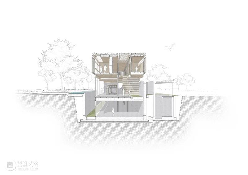 上海杨浦滨江人民城市建设展示馆,人人馆 / 同济原作设计工作室 人人馆 原作 工作室 上海杨浦滨江人民城市建设展示馆 同济 章鱼 北侧 混凝土 叠梁 杨浦 崇真艺客