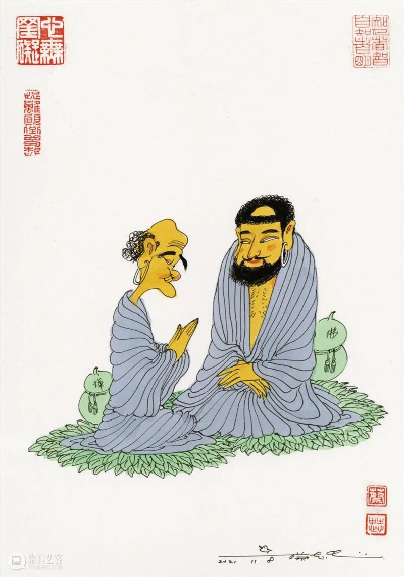 E-BIDDING 第36期丨蔡志忠：漫画弘扬中华文化 蔡志忠 文化 漫画 中华 BIDDING 绘画 作品 专场 线上 时间 崇真艺客