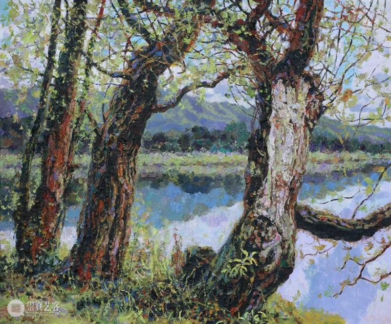 “山川魂魄——中国南方油画山水研究展”作品赏析 油画 山川 魂魄 南方 山水 中国 作品 研究展 张祖英 群山苏醒 崇真艺客