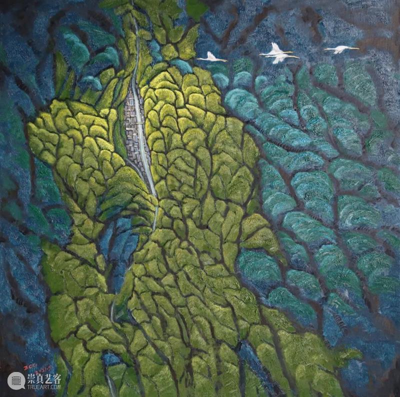 “山川魂魄——中国南方油画山水研究展”作品赏析 油画 山川 魂魄 南方 山水 中国 作品 研究展 张祖英 群山苏醒 崇真艺客