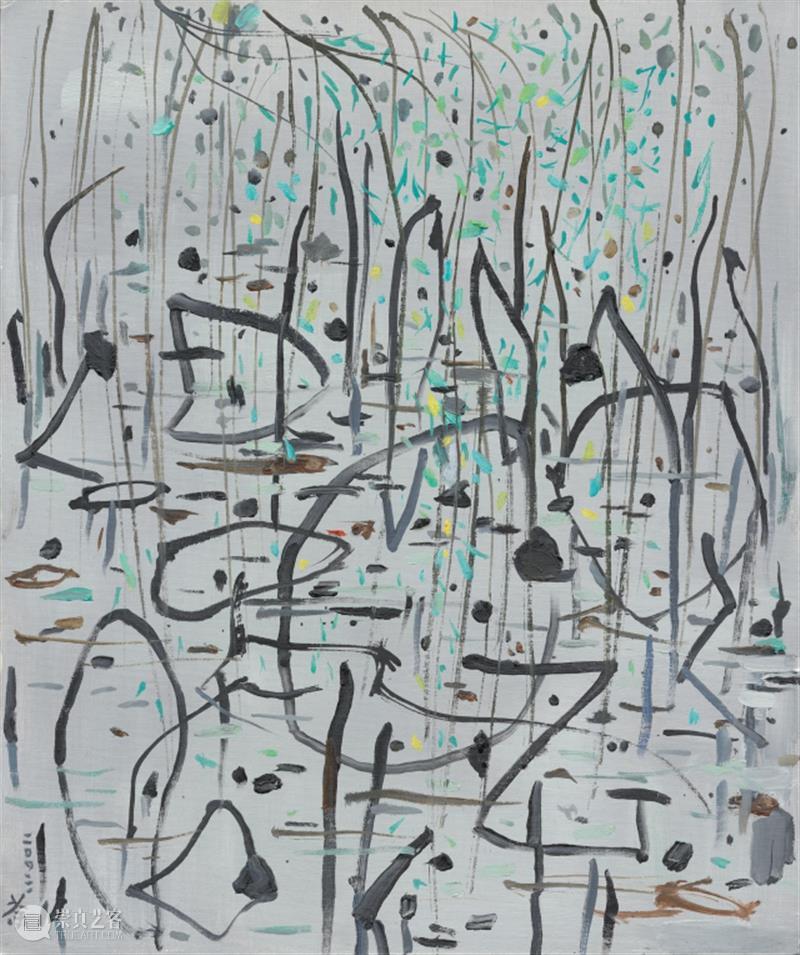 【中华艺术宫 | 每日一画】吴冠中《残荷新柳》 吴冠中 残荷新柳 中华艺术宫 油画 上海美术馆 作品 荷花 秋风 残荷 画家们 崇真艺客