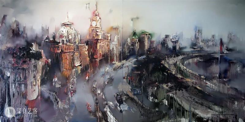 无限风光在外滩:高小云【外滩·双联画】赏析 风光 外滩 高小云 双联 新作 高氏 绘画 长廊 篇章 情思 崇真艺客