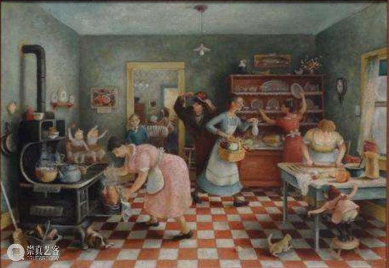 这些画，张爱玲永远都忘不了 张爱玲 图画 名画 高更 夏威夷 女人 裸体 沙发 门外 一女 崇真艺客