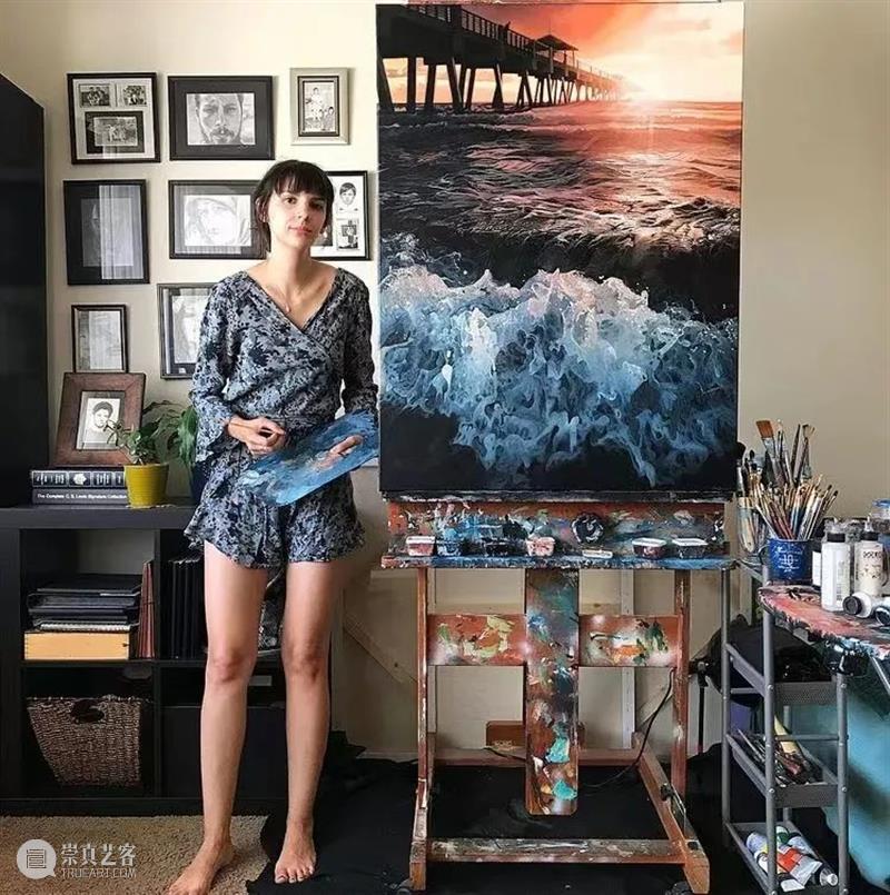 自学成才的“女海王” 海王 一个人 耐心 艺术家 简介 罗马尼亚 画家 加州 风景 肖像画 崇真艺客