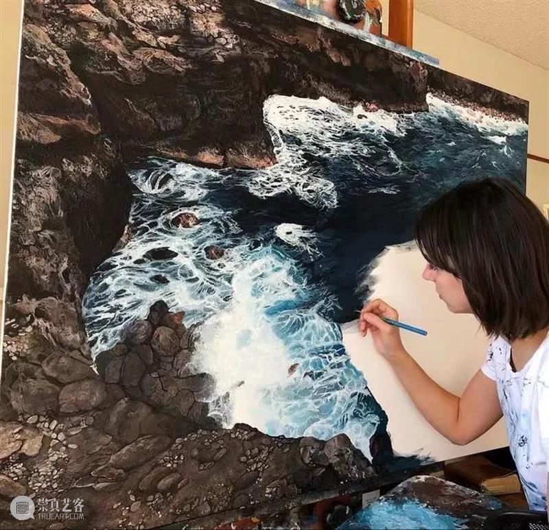 自学成才的“女海王” 海王 一个人 耐心 艺术家 简介 罗马尼亚 画家 加州 风景 肖像画 崇真艺客