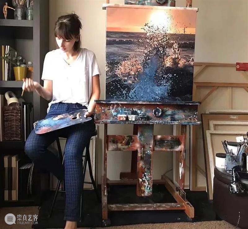 自学成才的“女海王” 海王 一个人 耐心 艺术家 简介 罗马尼亚 画家 加州 风景 肖像画 崇真艺客