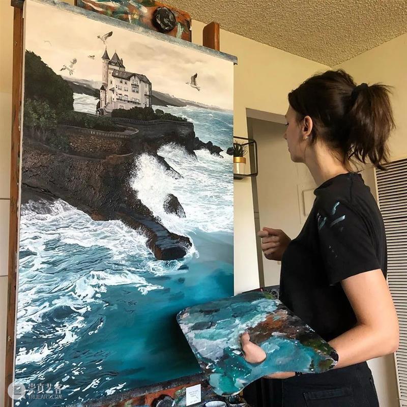自学成才的“女海王” 海王 一个人 耐心 艺术家 简介 罗马尼亚 画家 加州 风景 肖像画 崇真艺客
