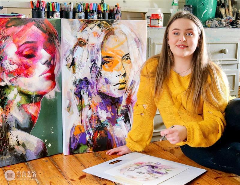 生活是一场冒险，我们周围充满灵感 生活 周围 灵感 艺术家 简介 澳大利亚 Tahlia Stanton 表现主义 画家 崇真艺客