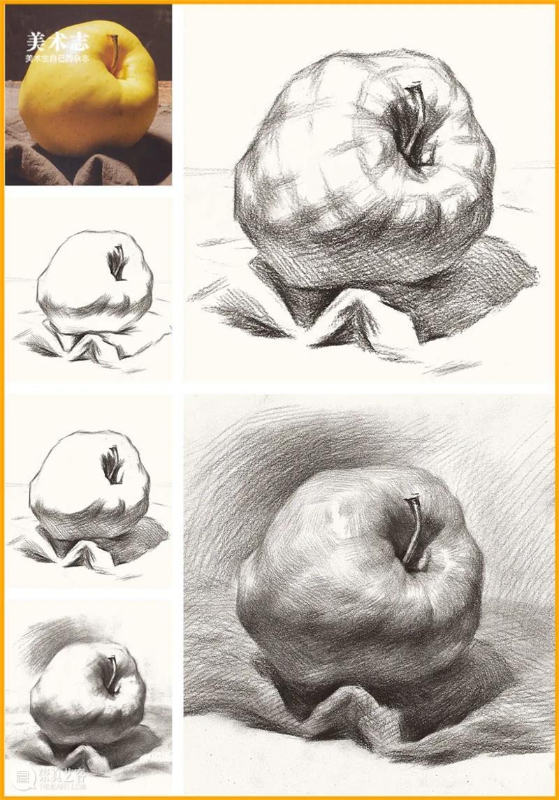 据说这个静物让所有美术生都头疼，不信你来画试试 ！ 静物 美术生 素描静物苹果 常客 同学 苹果 小志 团队 基础 同学们 崇真艺客