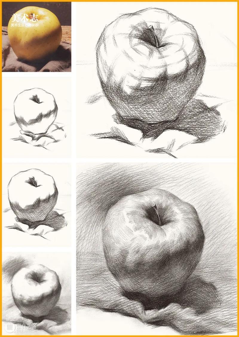 据说这个静物让所有美术生都头疼，不信你来画试试 ！ 静物 美术生 素描静物苹果 常客 同学 苹果 小志 团队 基础 同学们 崇真艺客