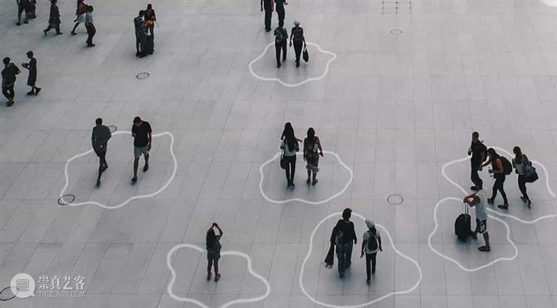 地面互动投影 | 艺术家出奇招，保持社交安全距离不是问题！ 崇真艺客