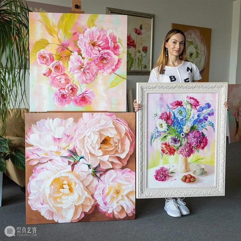 她画的花被总统收藏 崇真艺客