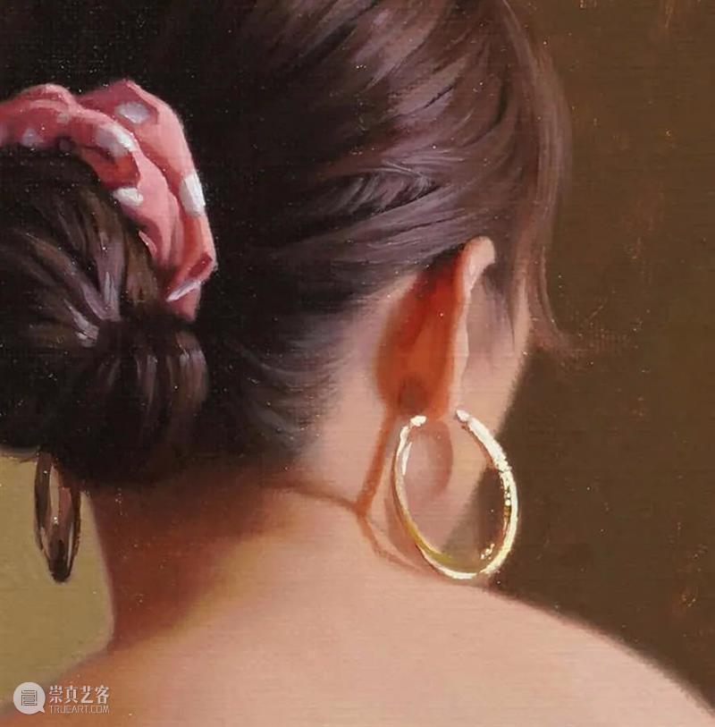 日本画家小森隼人的超写实女性油画，自然文雅，美上天际！ 崇真艺客