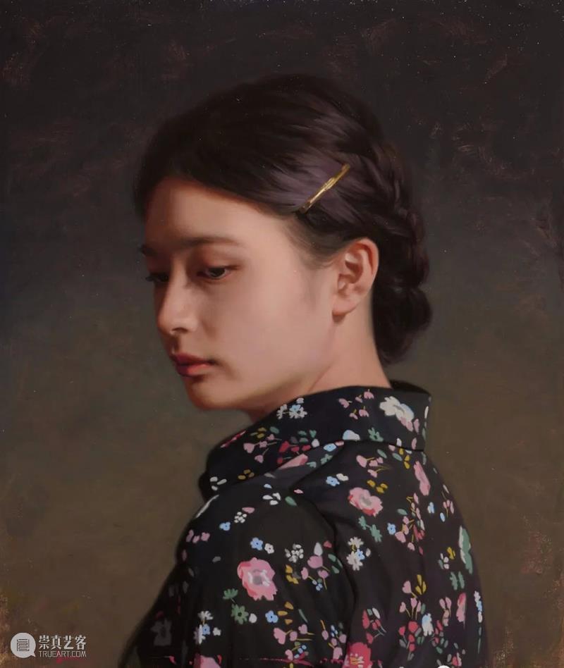 日本画家小森隼人的超写实女性油画,自然文雅,美上天际! 崇真艺客