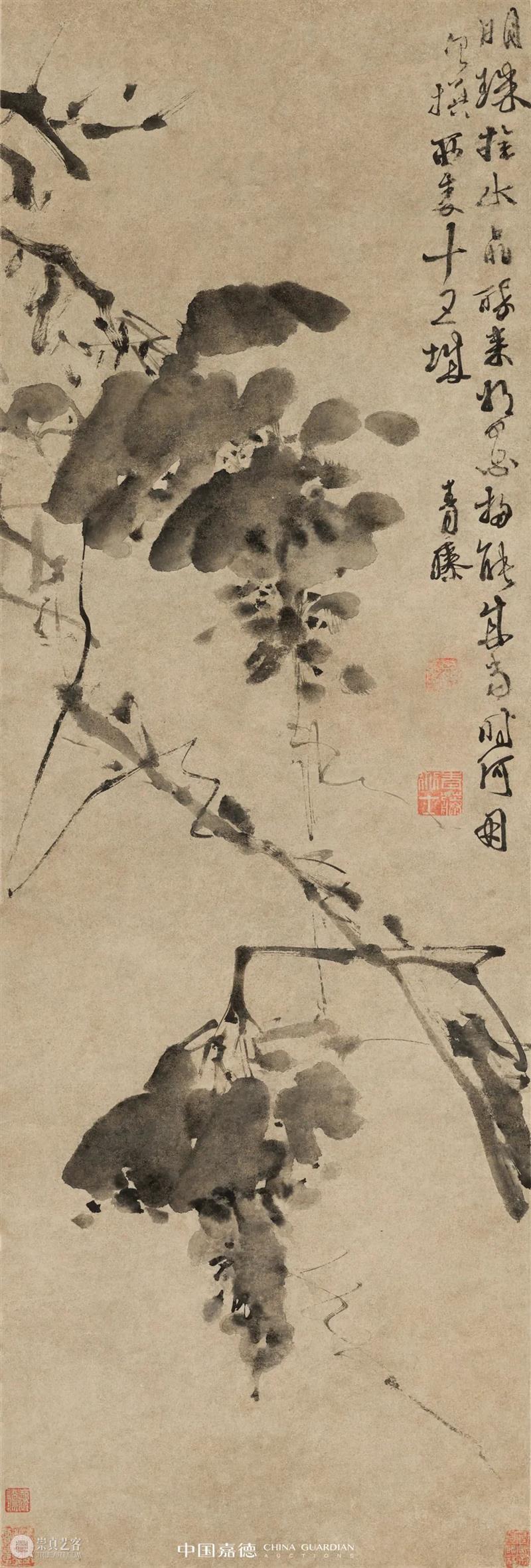 卓尔不群的晚明艺术——张瑞图、徐渭、蓝瑛丨中国嘉德2022春拍 崇真艺客
