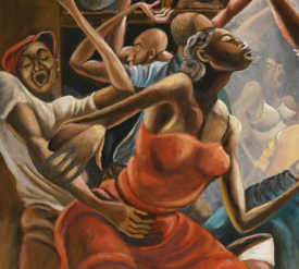 流淌着汗水的黝黑皮肤 映照出灯球下狂欢的舞步 | 国家美术·关注 视频资讯 | 崇真艺客