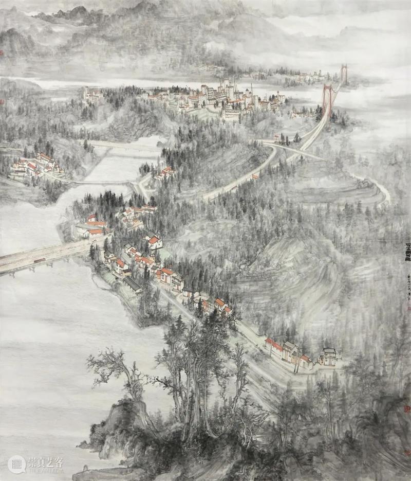 展品推介 |喜迎二十大 壮美新画卷——乡村振兴·美丽乡村主题美术作品展(专题创作) 崇真艺客