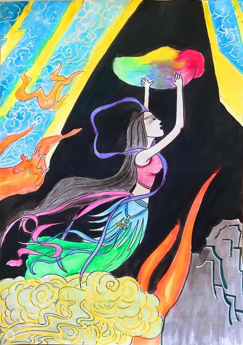 【中华艺术宫 | 活动】“创世神话 ·童画中华”优秀作品云上分享第一期,插上想象的翅膀 崇真艺客