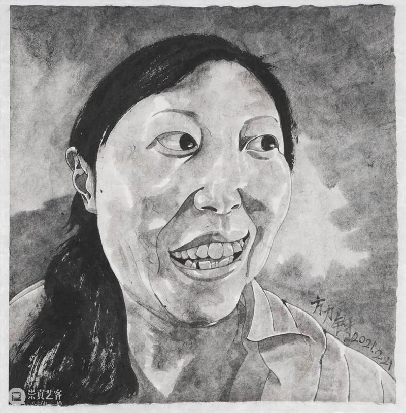 方力钧水墨展 | 方力钧作品中的肖像与水墨 崇真艺客