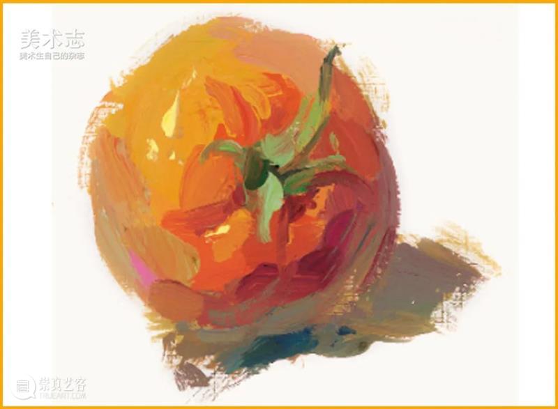 色彩静物中的【西红柿】非常有特点，这些知识点请牢记哦 ~ 崇真艺客