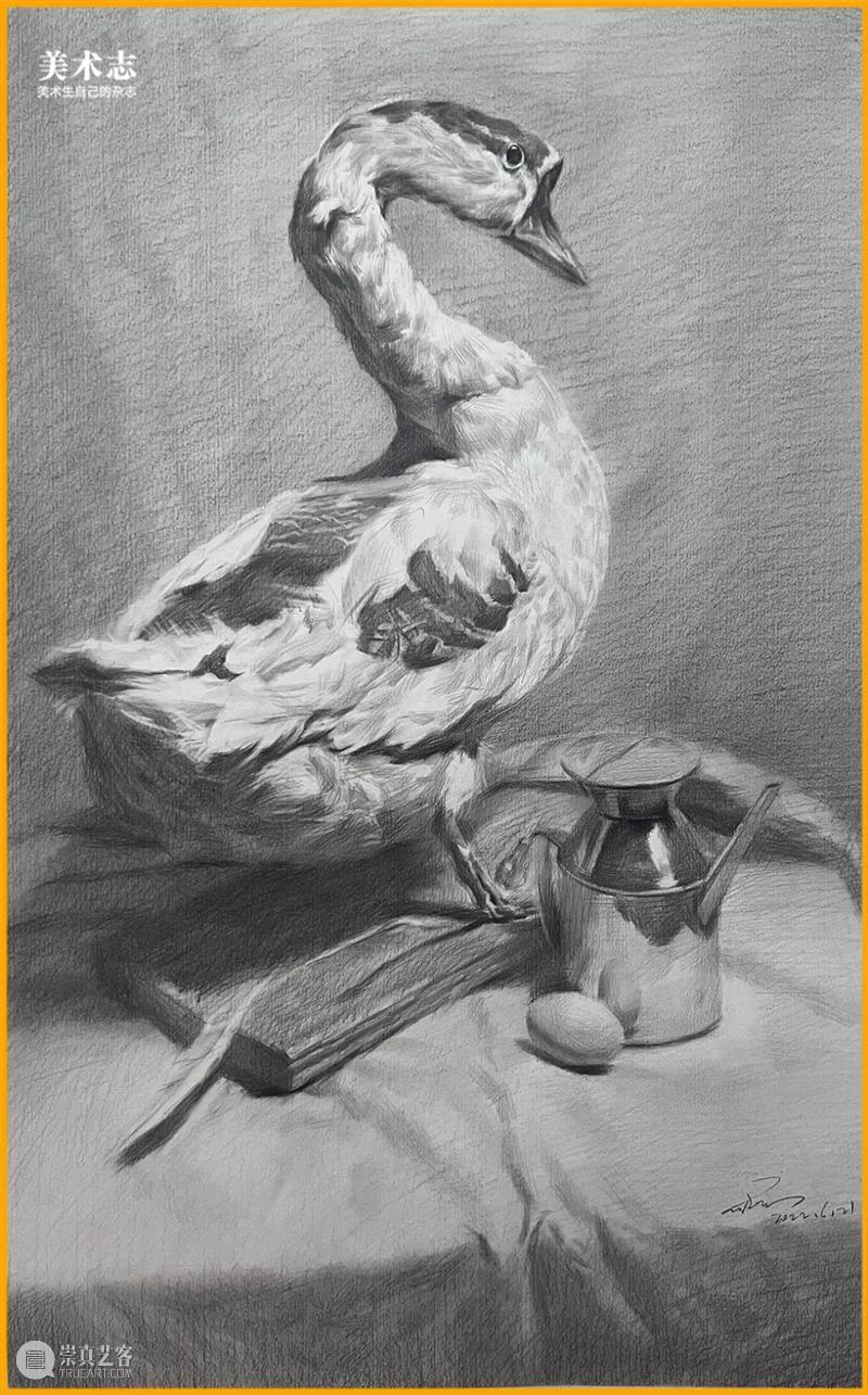 画静物，先学如何观察，再学如何概括！—— 曾祺素描静物欣赏 崇真艺客