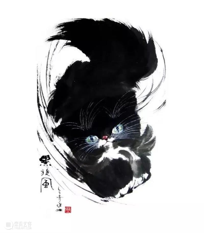 中国画猫第一人,他笔下的猫形神具备,可爱至极 ! 崇真艺客