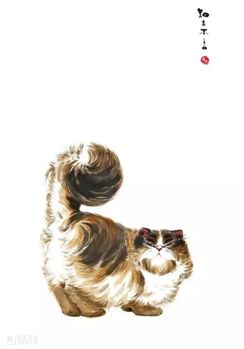 中国画猫第一人，他笔下的猫形神具备，可爱至极 ！ 崇真艺客