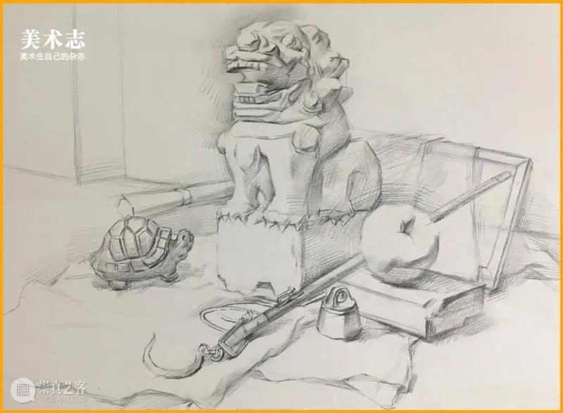 乘风破浪，寻光而上，既然选择了，就坚持不懈的走下去！—— 王贤南素描静物 崇真艺客