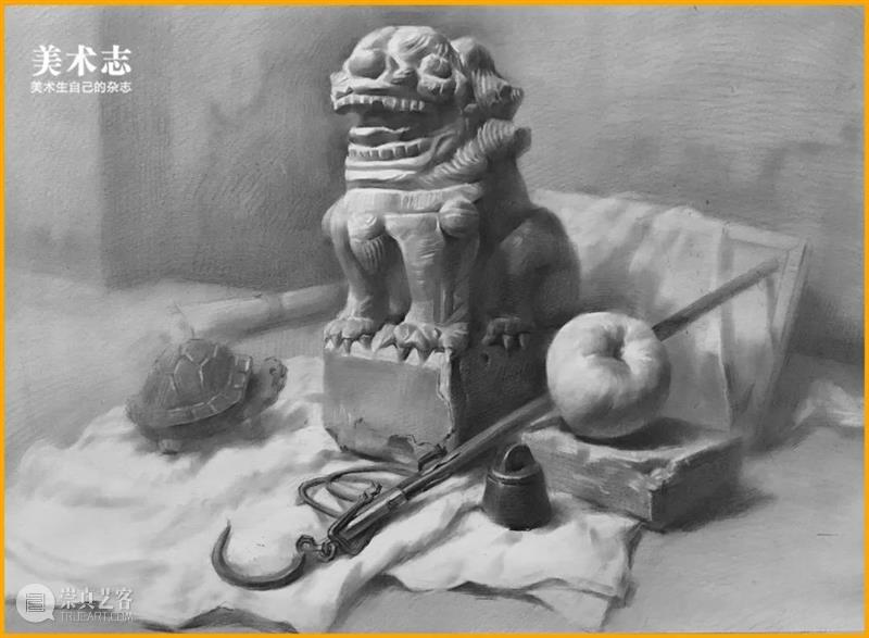 乘风破浪，寻光而上，既然选择了，就坚持不懈的走下去！—— 王贤南素描静物 崇真艺客