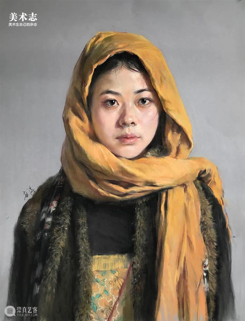 他是国内色粉画的传播先锋，笔下的少女清纯动人，让无数人倾心 ！ 崇真艺客