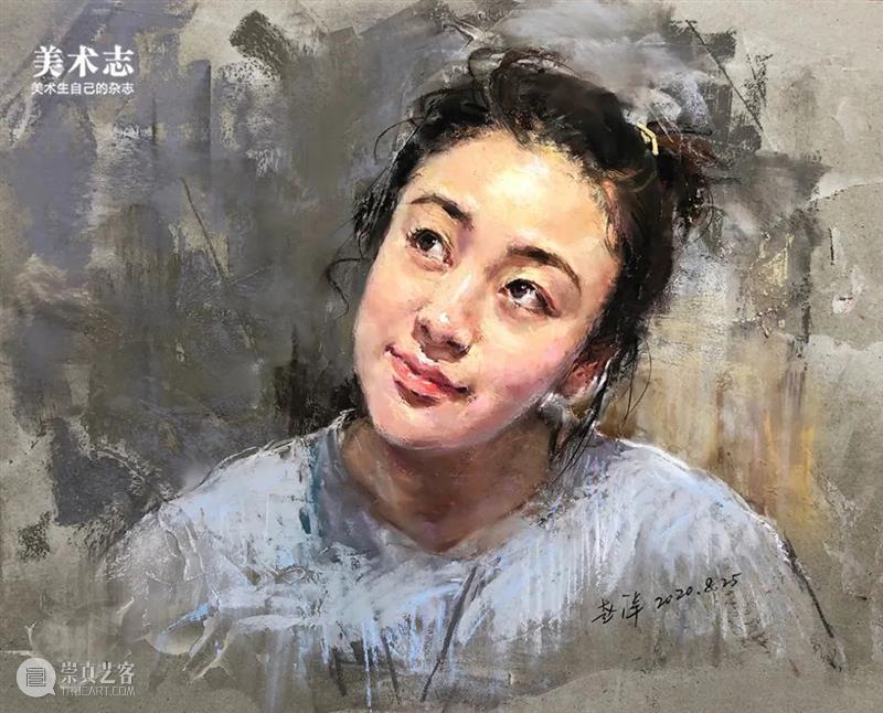 他是国内色粉画的传播先锋，笔下的少女清纯动人，让无数人倾心 ！ 崇真艺客