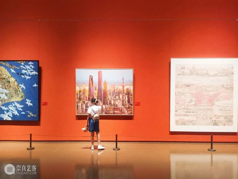 【中华艺术宫 | 每日一画】徐乔健《陆家嘴现代城市建筑群》 崇真艺客
