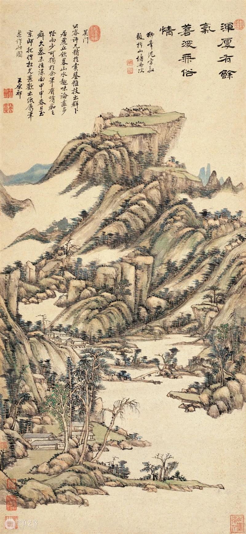 浑厚有余气,苍深无俗情—王原祁《虎丘春色》 崇真艺客