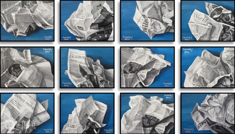 杜峡作品展《读报》亮相云躲艺术中心 对信息时代的戏谑解读 崇真艺客