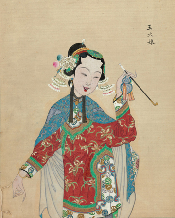 清末百幅京剧人物图,生动传神! 崇真艺客