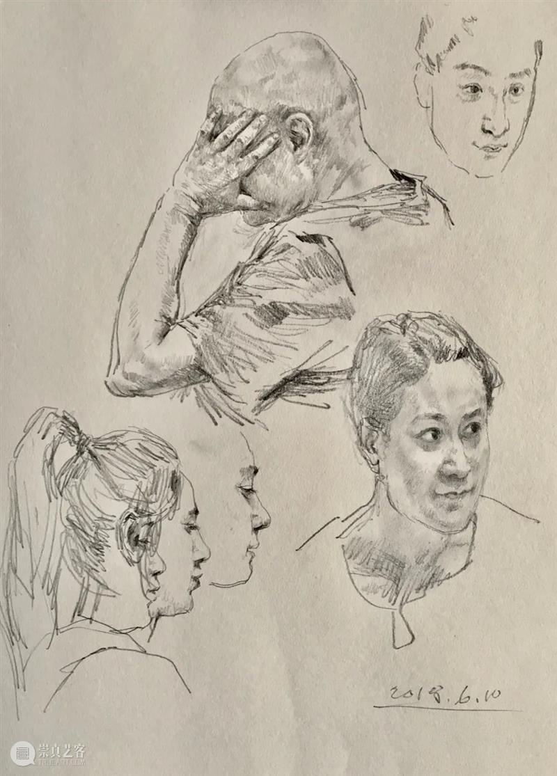 不愧是央美教授，速写和素描都画得极为精彩 ！ —— 孙为民老师作品欣赏 崇真艺客