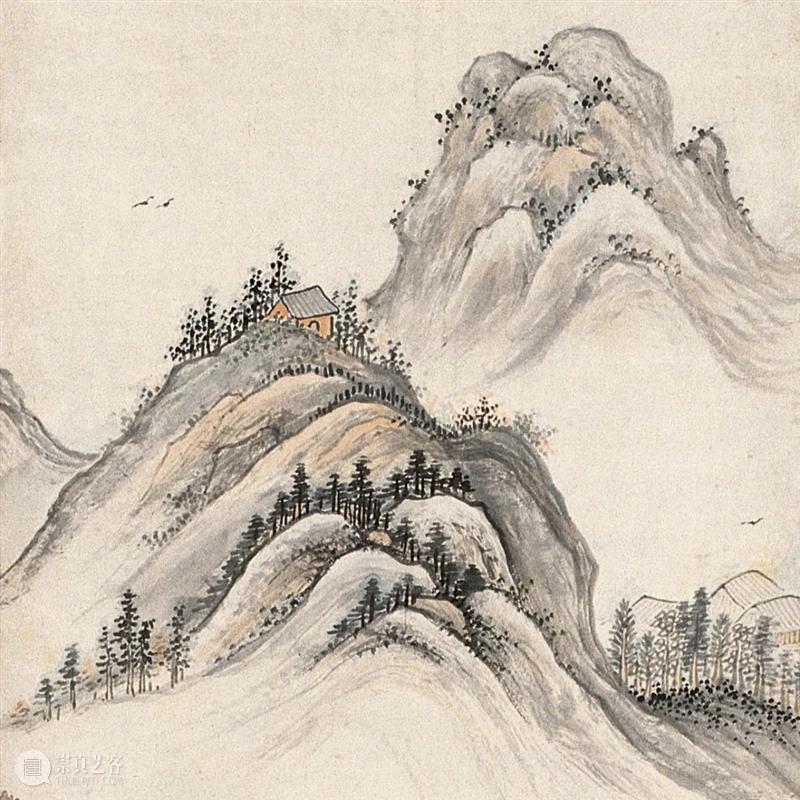 红叶半落燕归去，白露满山叶飞坠 —— 项圣谟《秋林红叶》 崇真艺客