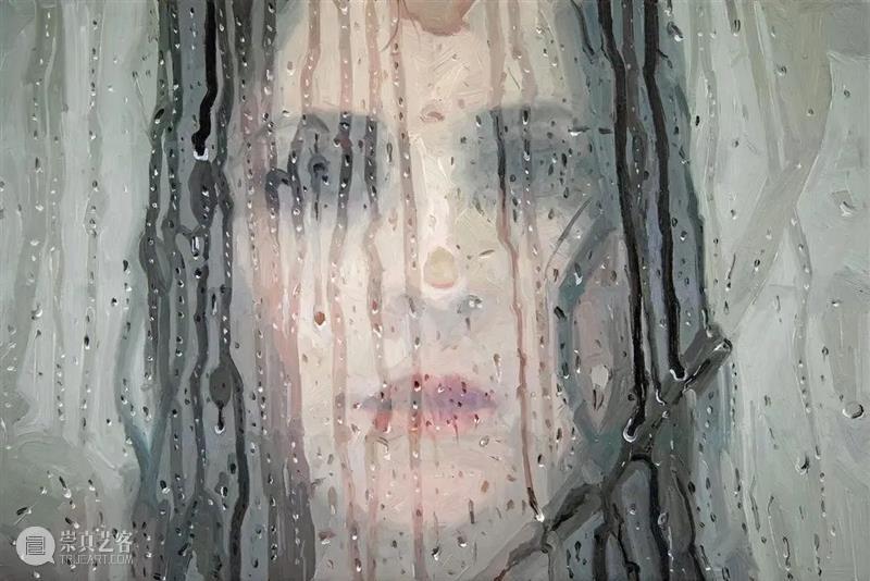 她把玻璃下的水雾人物画到极致 崇真艺客