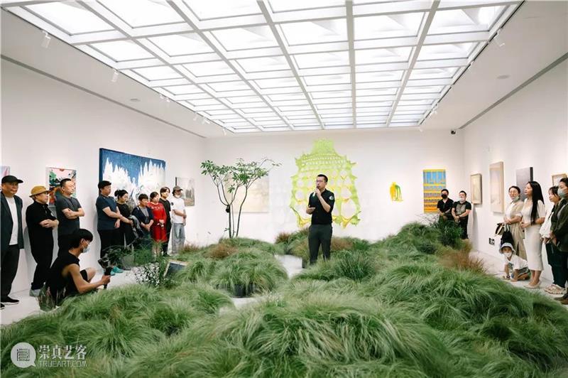 展览现场 | “青绿无边·向山而行”在檀谷慢闪艺术馆开幕 崇真艺客