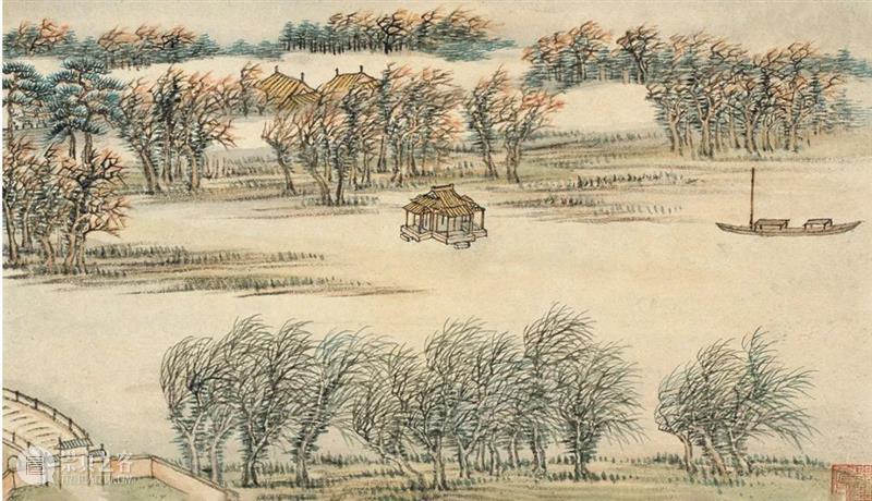 王炳画、汪由敦题《蒨园八景》、《燕京八景》图册(上) 崇真艺客