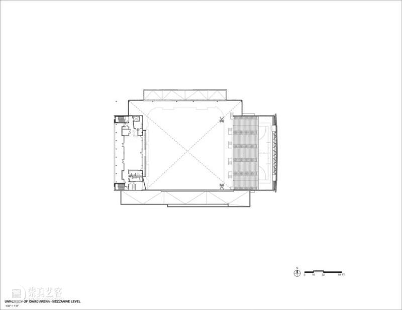 机械、电气集于结构之间,爱达荷大学中央信用合作社体育馆 / Opsis Architecture 崇真艺客