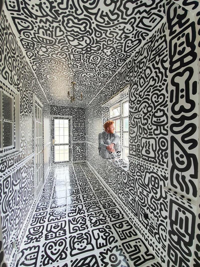 涂鸦天才Mr Doodle的惊世新作：“I doodled my house!” 崇真艺客