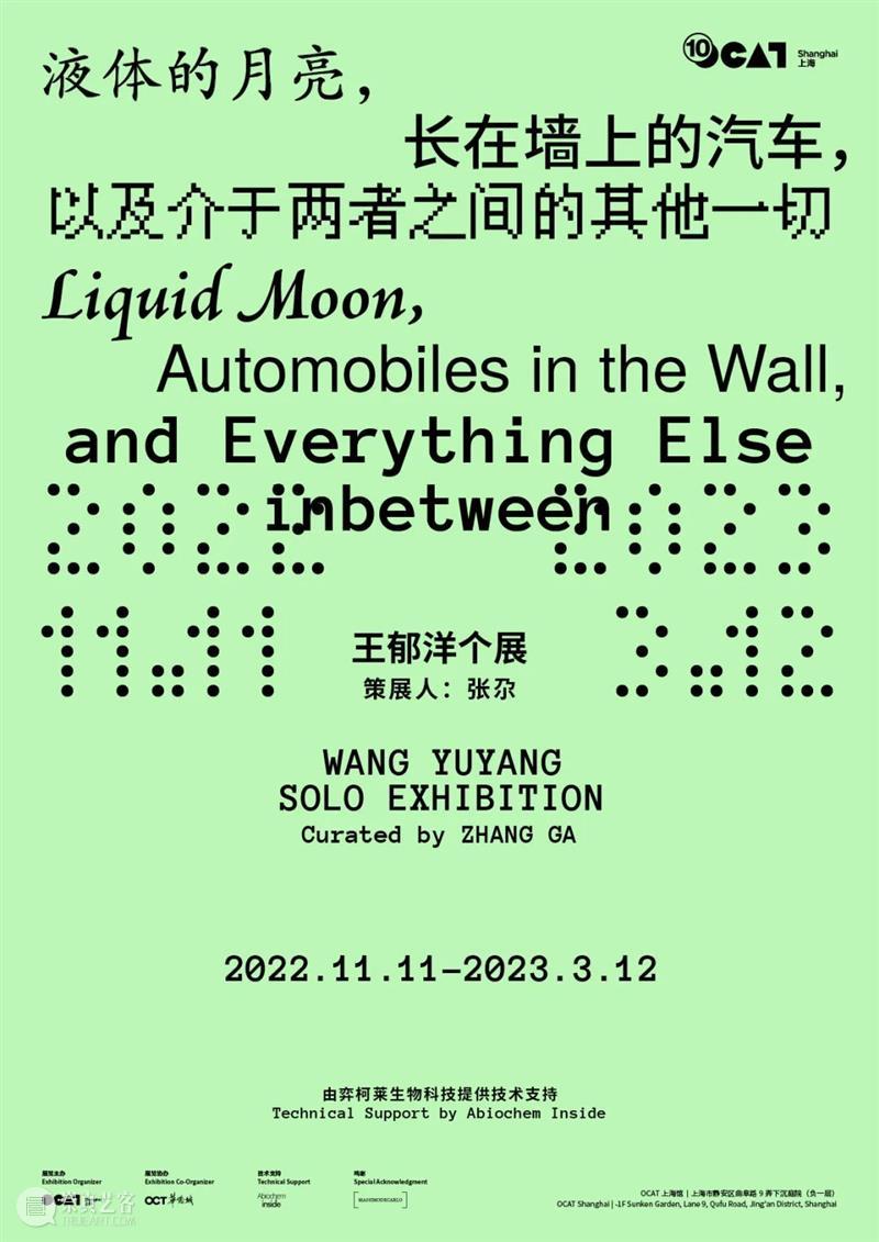 【OCAT 上海馆 | 展览预告】王郁洋：液体的月亮，长在墙上的汽车，以及介于两者之间的其他一切 崇真艺客