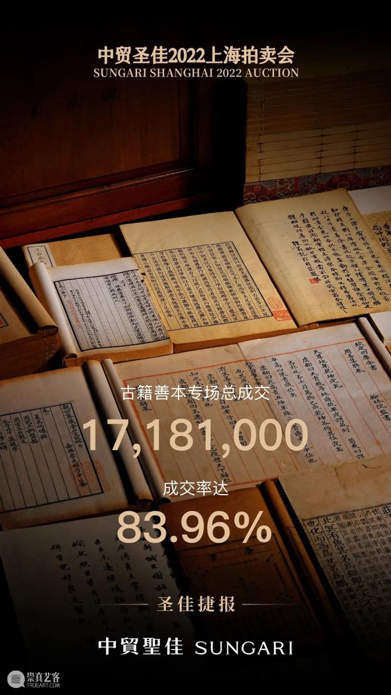 读书种,故家风 | 中贸圣佳2022上海拍卖会古籍版块市场回顾 崇真艺客