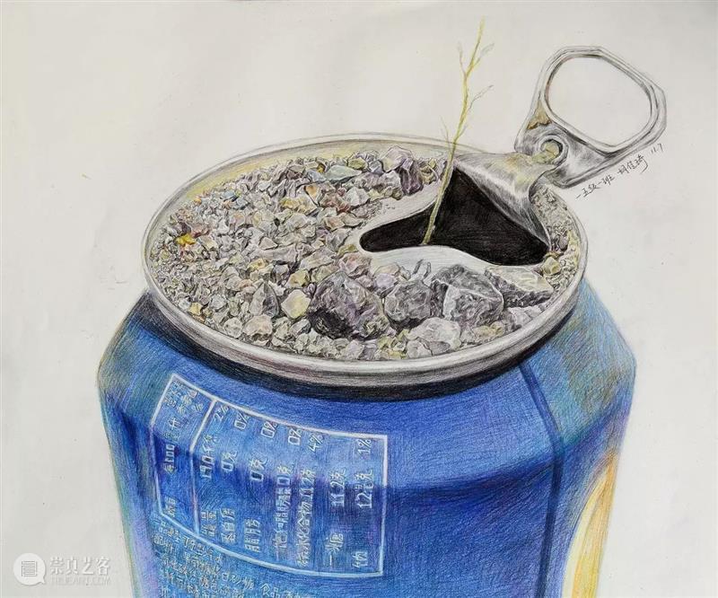 高中生画的精微素描竟然完全不输央美?小志,你不要拿照片骗我 !!!! 崇真艺客