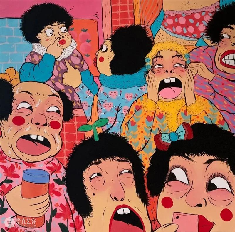 这位90后男孩把“中国大妈”画到纽约 崇真艺客