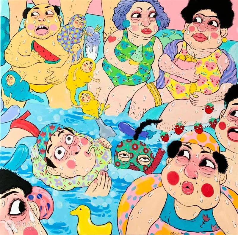 这位90后男孩把“中国大妈”画到纽约 崇真艺客