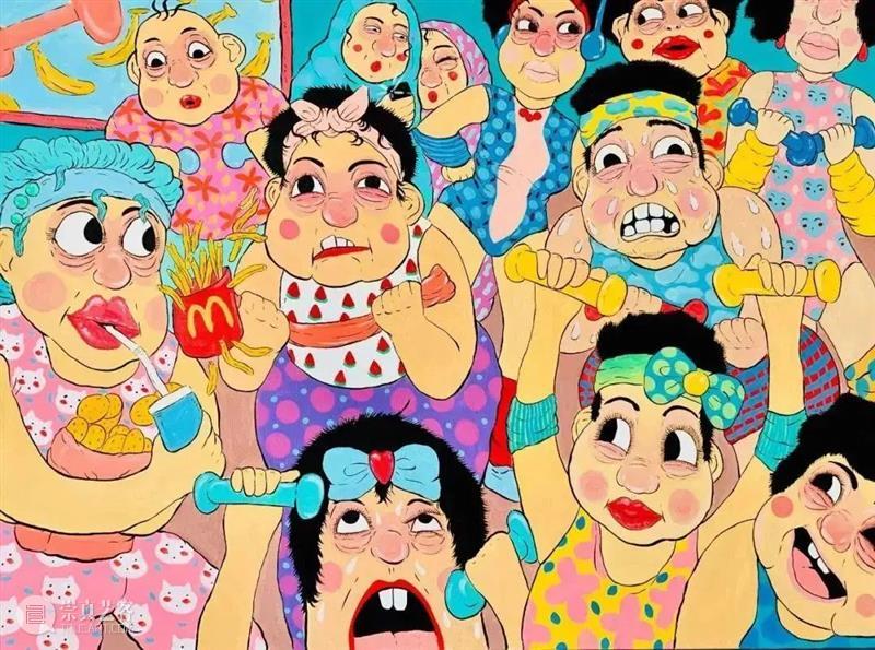 这位90后男孩把“中国大妈”画到纽约 崇真艺客