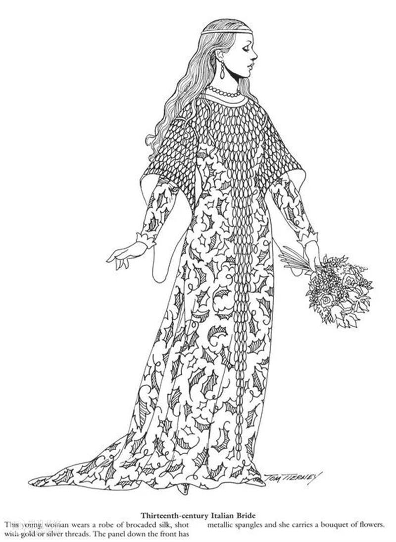 西方服饰科普：暗黑禁欲系设计——受建筑风格影响的哥特中世纪服装 崇真艺客
